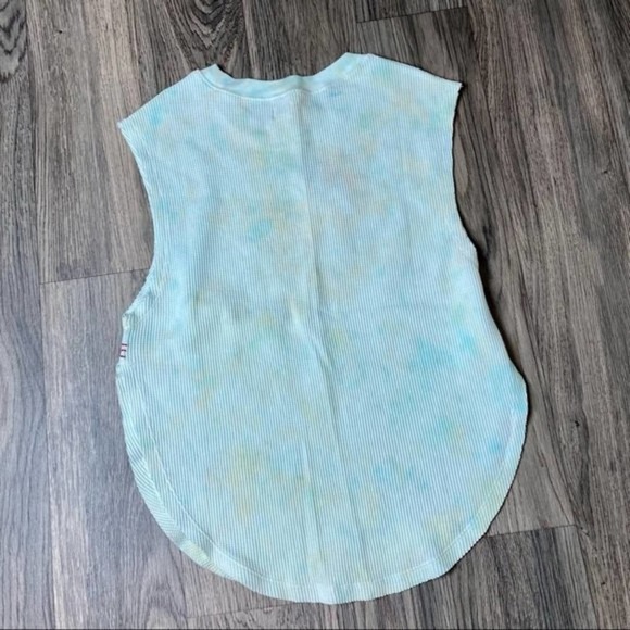BDG Urban Outfitters Tie Die Waffle Knot Tank Top Light Blue Women’s Small* NWT - Picture 2 of 10